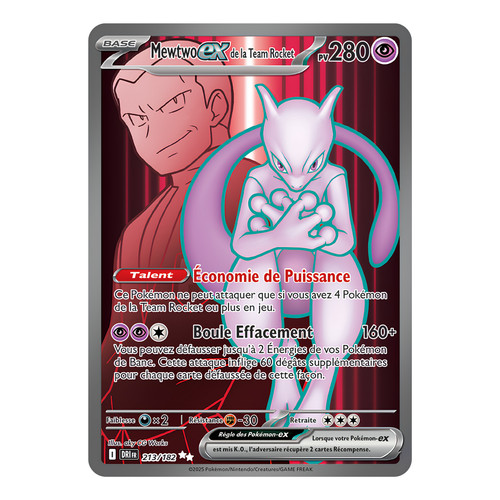 Mewtwo team rocket 213 - ex,