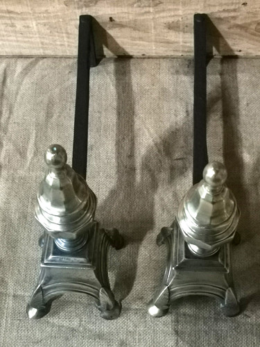 Ancienne paire chenets en - paire,