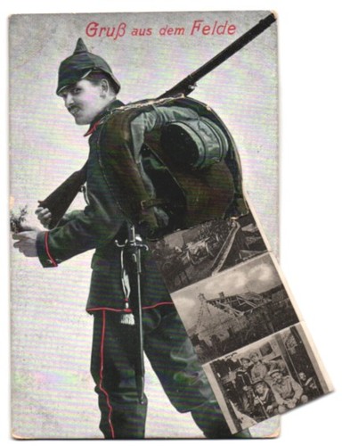 Soldat carte postale leporello - soldat,
