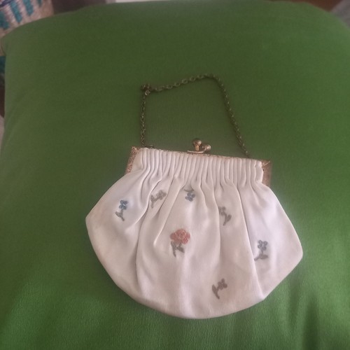 Minaudiere ancien soie - ancien, porte