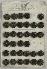 Carte 33 petits bouton ancien