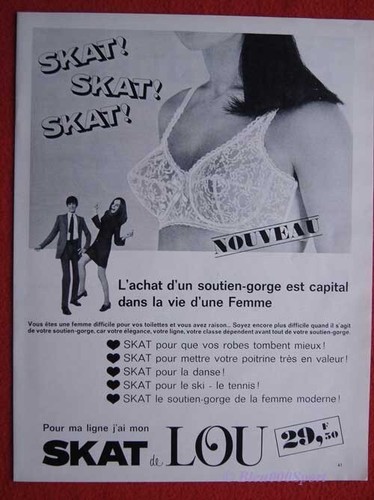 Publicité papier lingerie - -,