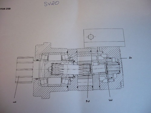 Moteur hydraulique rotation - moteur,
