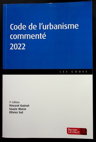 Code urbanisme commente - de, l'urbanisme