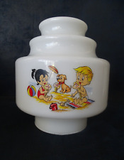 ancien Abat jour opaline lampe