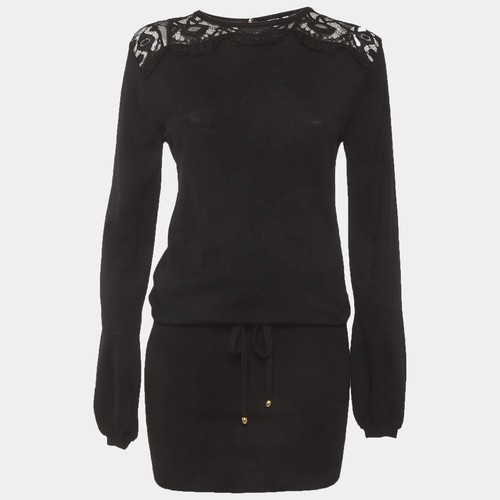 Robe noire tricot - robe,