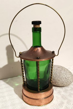 carafe bouteille musicale en cuivre forme lanterne vintage
