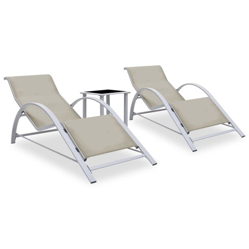 Lot chaises longues avec - de,