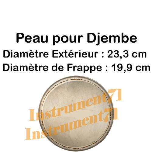 Peau pour djembe diametre - pour, 8