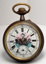 MONTRE ANCIENNE GOUSSET REGULATEUR BEAU CADRAN VINTAGE 1890 POCKET WATCH