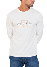 T-Shirt Homme Imprimé Portobello Col Rond Manches Longues Mélange Coton 235009.