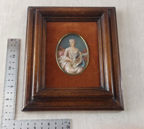 Ancien portrait miniature
