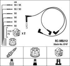 FILS DE BOUGIES / FAISCEAU D'ALLUMAGE MERCEDES SL 500,500 SL