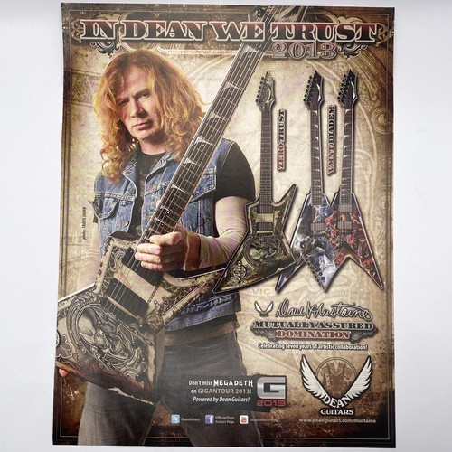 2013 dean guitars print - 2013, ad