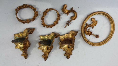 Anciens pieds pendule - pieds,
