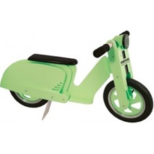Kiddimoto Trottinette En Bois Pour Enfant Vélo D'Équilibre Vert Mer