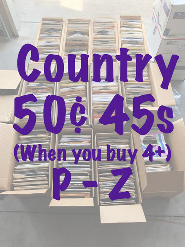45s country vg nm - 50¢,