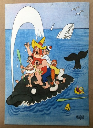 Albert dubout summer whale - dubout,