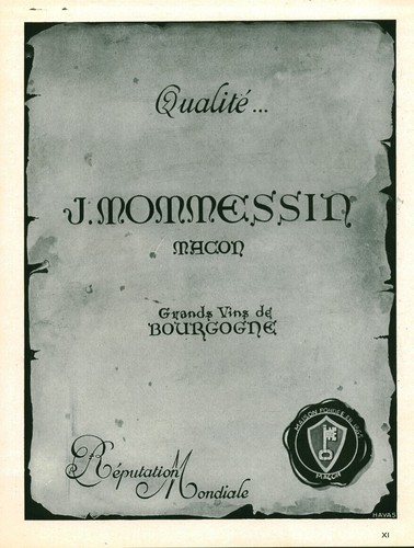 Publicité ancienne vins - , de