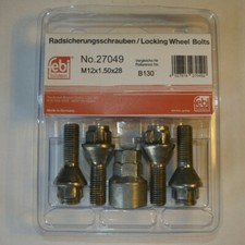 Goujons roue antivol M12x1.5x28 Febi Bilstein No.27049