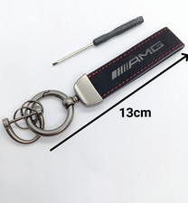 1 Porte Cle AMG En Cuir Alcantara