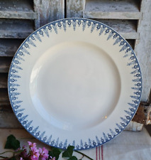 ANCIEN GRAND PLAT ROND TERRE DE FER SARREGUEMINES ALGER