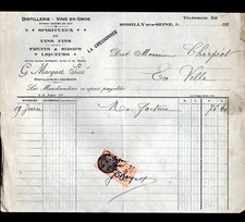 ROMILLY-sur-SEINE (10) DISTILLERIE / LA CRESSONNEE "G. MARQUET" en 1935