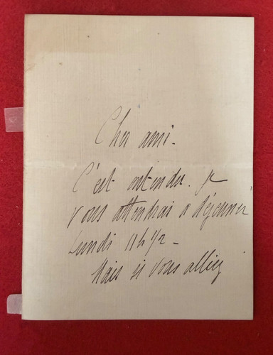 Ct73 lettre autographe - ct73/d-lettre,