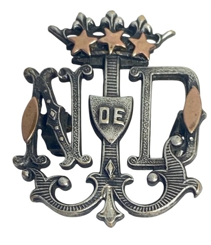 Ancienne xixe broche - ancienne, métal