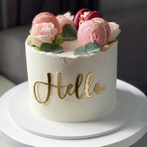Acrylique gâteau breloque - gâteau,