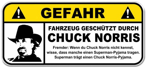 Sticker humour chuck - chuck, norris