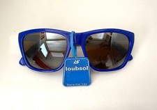 Lunette de soleil bleu électrique LOUBSOL Vintage 1980/1990