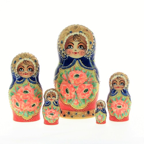 Poupées russes h14 peint - poupées,