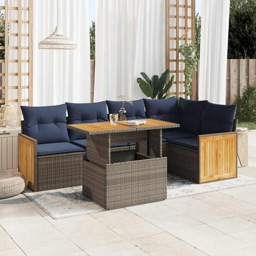 Salon jardin avec coussins - salon,