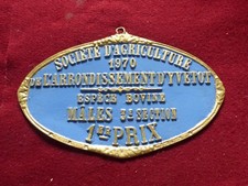 Plaque concours agricole - plaque,