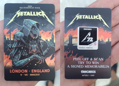 Metallica fan card - metallica,