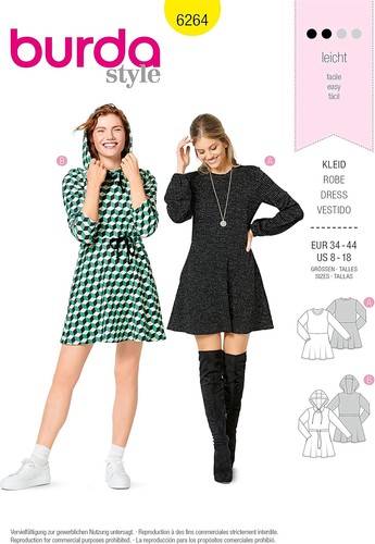 Patron robe burda 6264 - de,