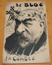 Ancienne carte postale anti maçonnique Portrait d'Emile Combes par Léon Roze