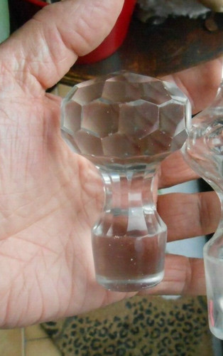 Ancien bouchon verre flacon - bouchon,