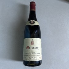 Rare Vin Rouge Mercurey 1988 Mis En Bouteille Par Grivelet Père Et Fils G.P.F
