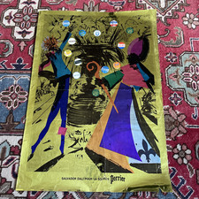 SALVADOR DALI SOURCE PERRIER Affiche originale GRANDES MARGES 42X60 1969 Rare !