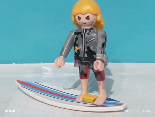 Playmobil figurine surfeur - figurine,