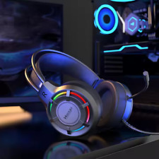 Casque Gaming 7.1 Surround RGB 3,5mm USB PC XBOX PS4 PS5 Avec Microphone
