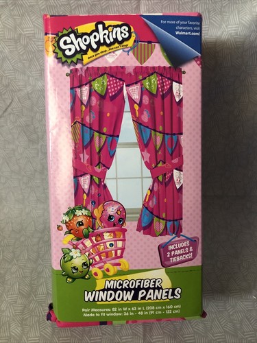 Pair shopkins window panels - shopkins,