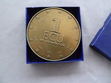 Ancienne grosse médaille de table 1 ECU EUROPA