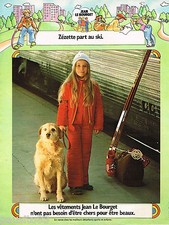PUBLICITE ADVERTISING 055  1973  JEAN LE BOURGET  vetements de ski enfants