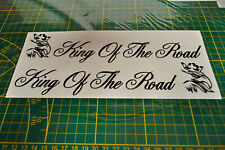 2x stickers  SCANIA  .truck vitres camion   King of the Road 48x225mm