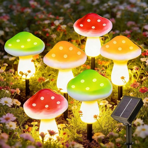 Lampe solaire champignon led - lampe,