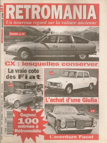 Retromania citroen facel - citroen, cx