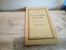 La Conquête de la Joie - Les Cahiers Verts . Schwab .Numéroté vergé.